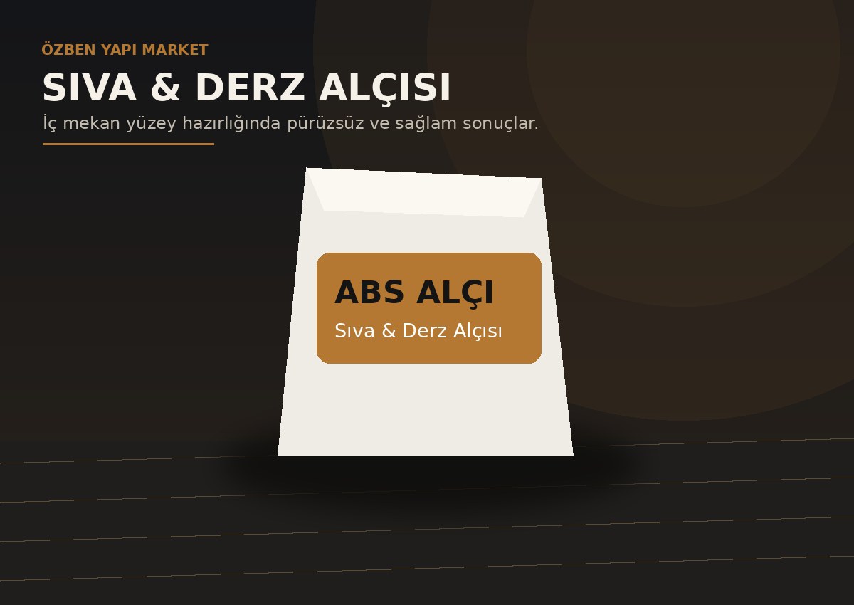 ABS Alçı Sıva, Derz ve Yüzey Alçısı
